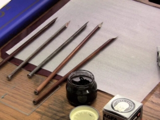Tools used for Arabic script calligraphy